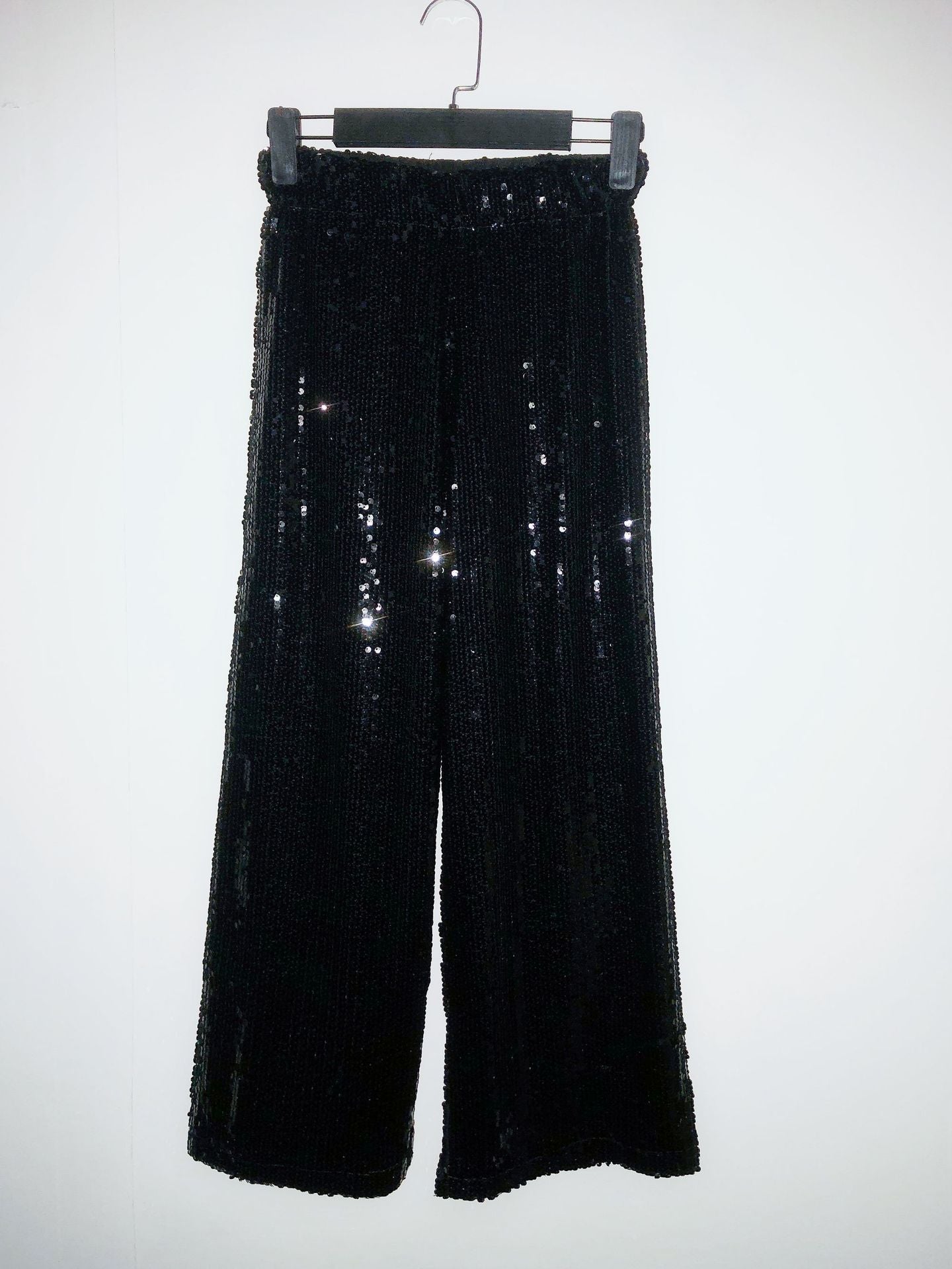 New Shimmering Beads Leisure Loose High Waist