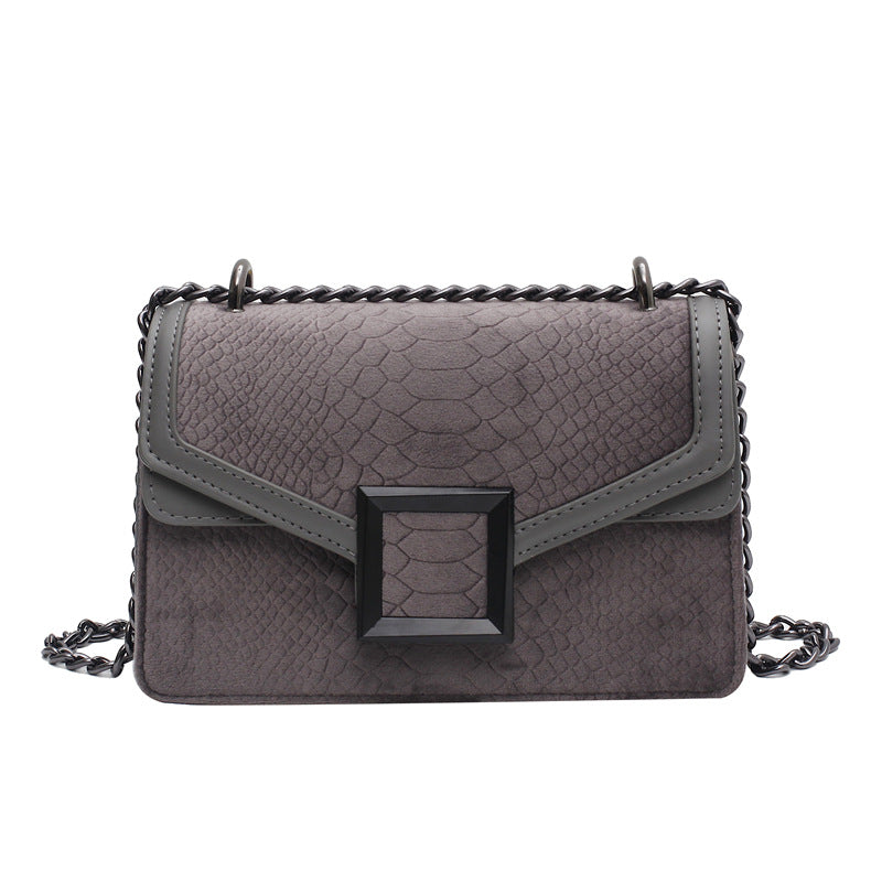 Square Crossbody Bag New High-quality Matte Leather Women's Designer Handbag Chain Shoulder Messenger Bag