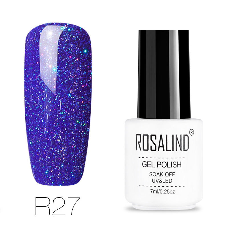 Stars decorated with rainbow light therapy nails 29 colors