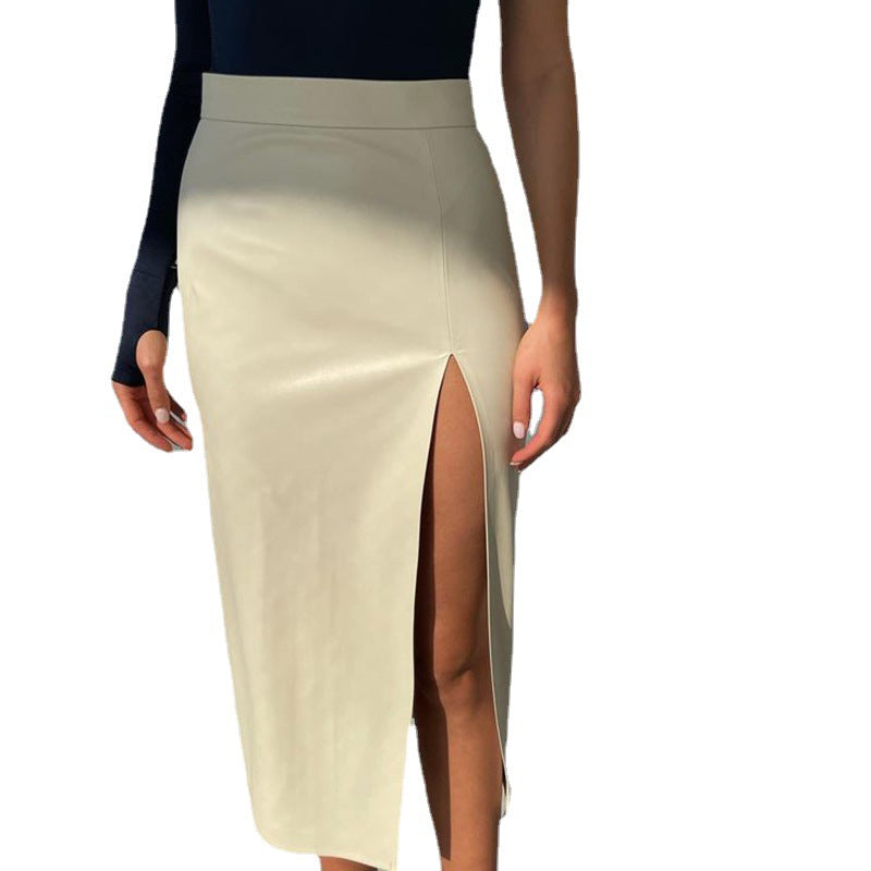 Women's Fashion Slim Fit Solid Skirt