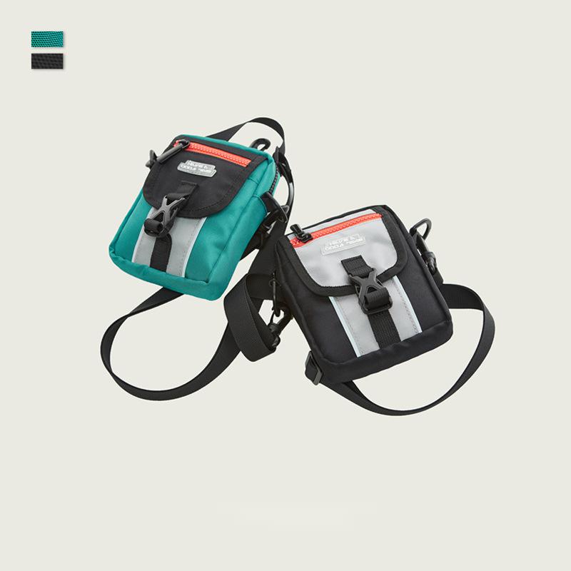 Reflective edging shoulder messenger bag