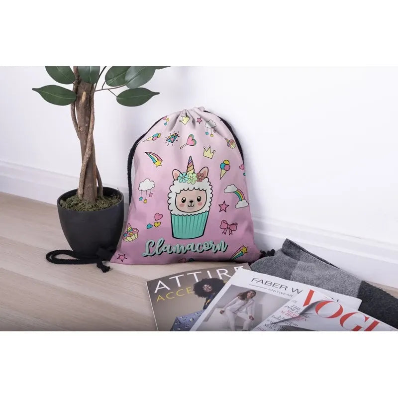 Printed Bouquet Pocket Oxford Backpack