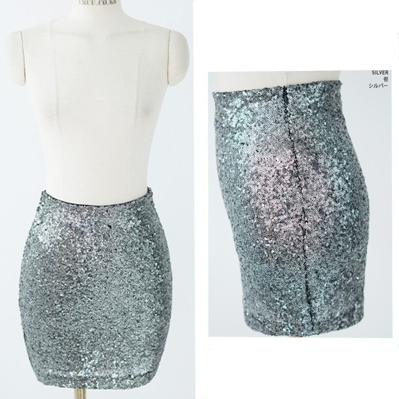 Women's Fashionable Sequins Hip Skirt