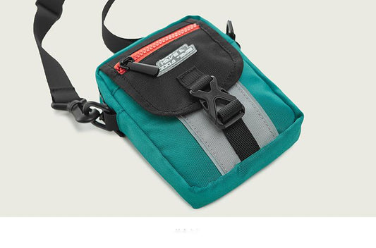 Reflective edging shoulder messenger bag