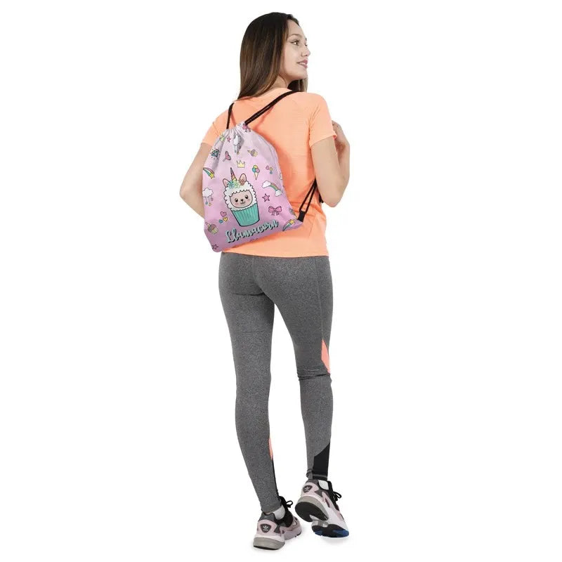 Printed Bouquet Pocket Oxford Backpack