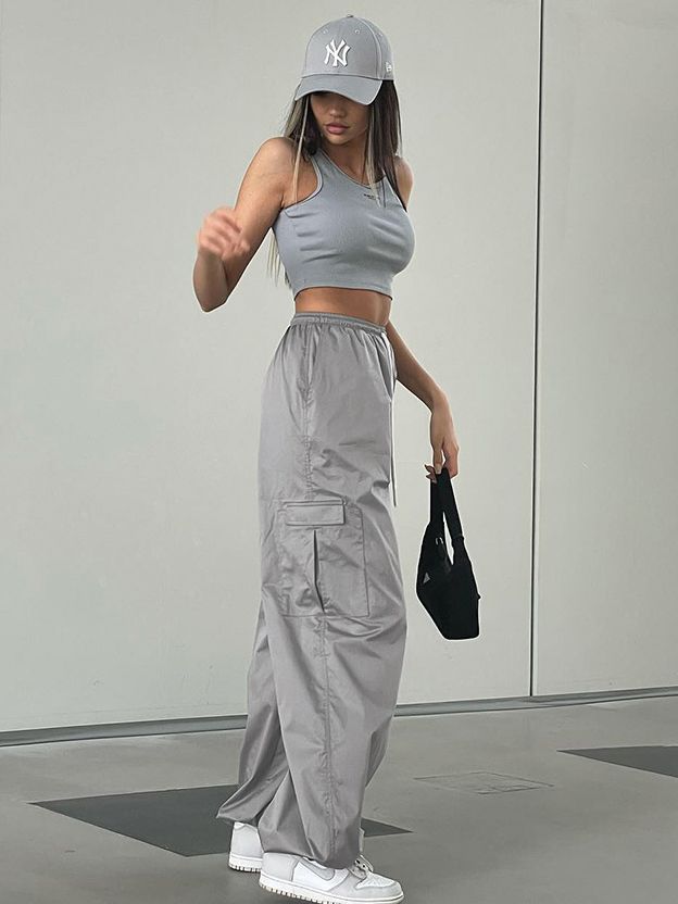 Women's Fashion Loose Solid Color Sweatpants