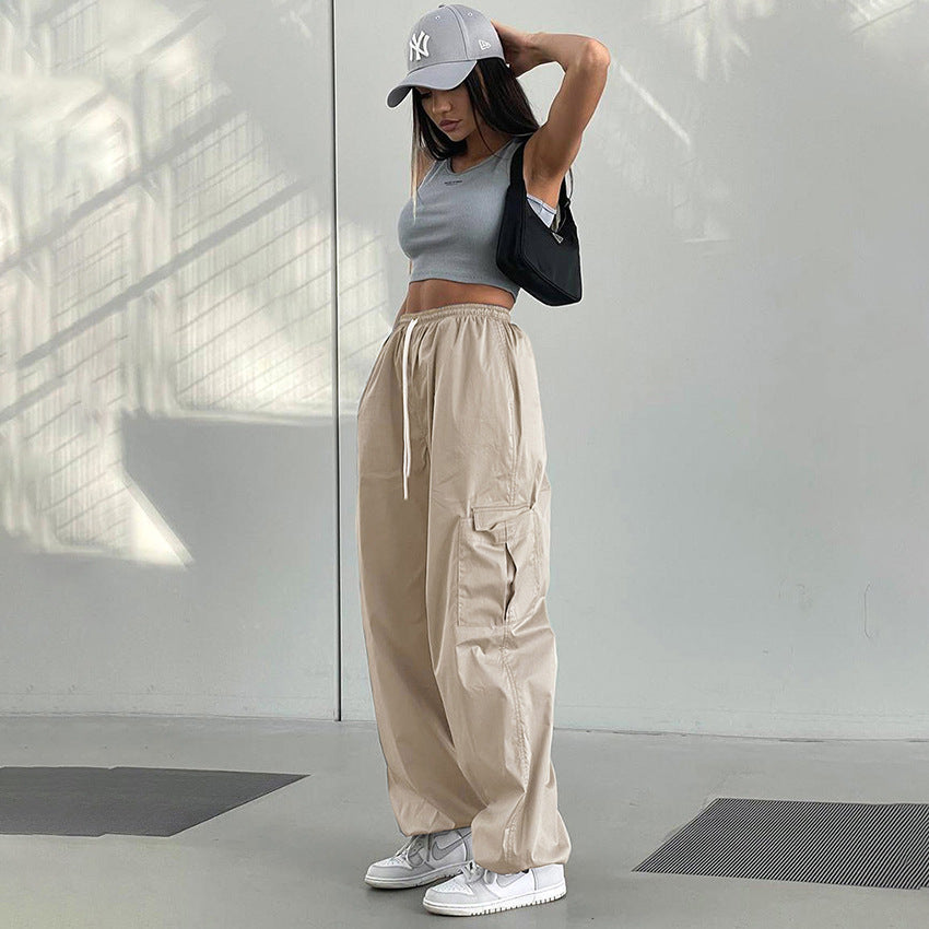 Women's Fashion Loose Solid Color Sweatpants