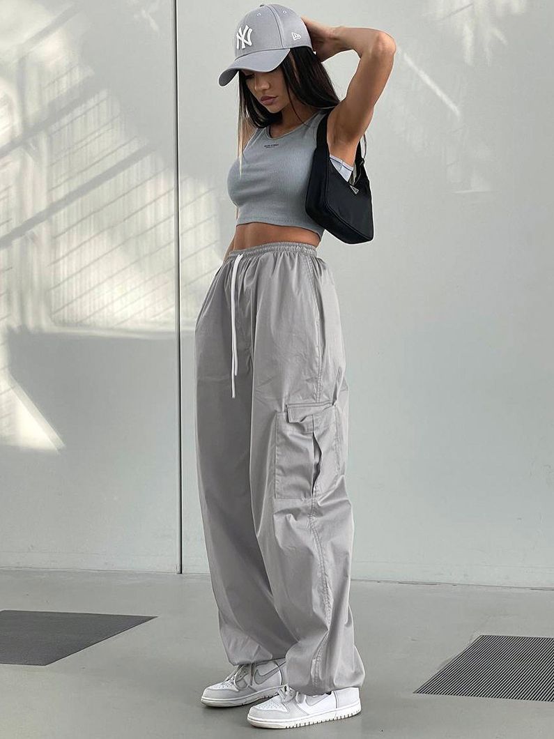 Women's Fashion Loose Solid Color Sweatpants