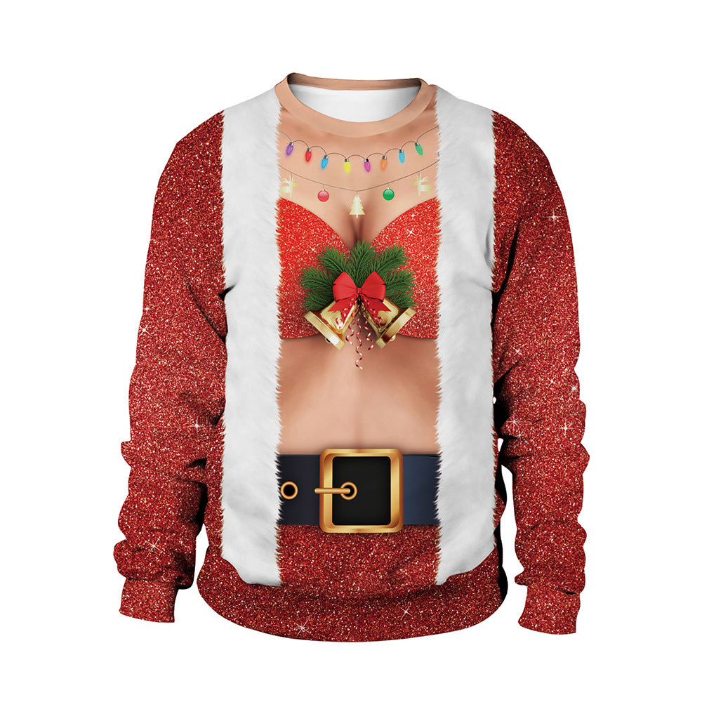 Women's Christmas Dress Crew Neck Sweatshirt