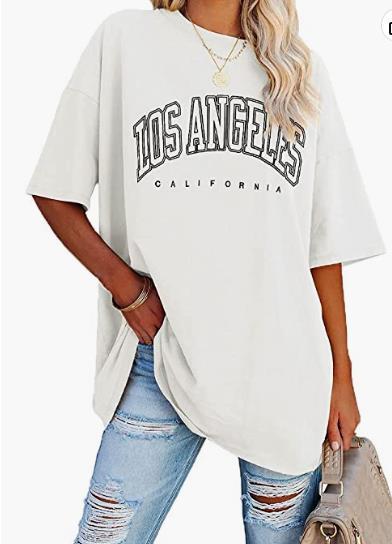 Women's Oversized Half Sleeve Summer Loose Casual T-shirt