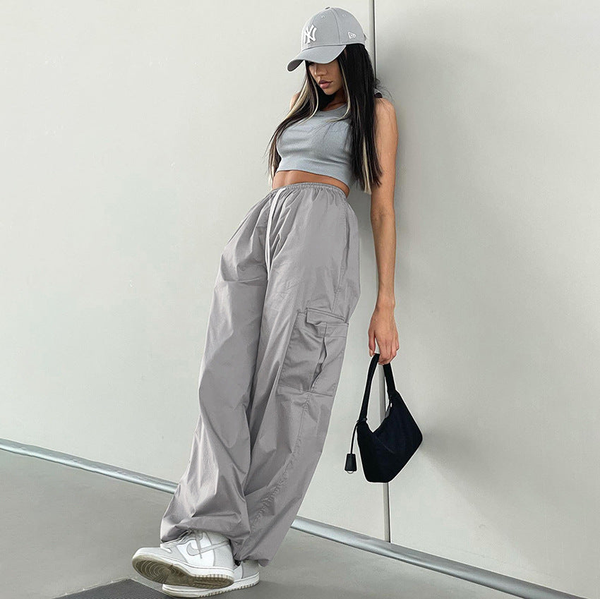 Women's Fashion Loose Solid Color Sweatpants