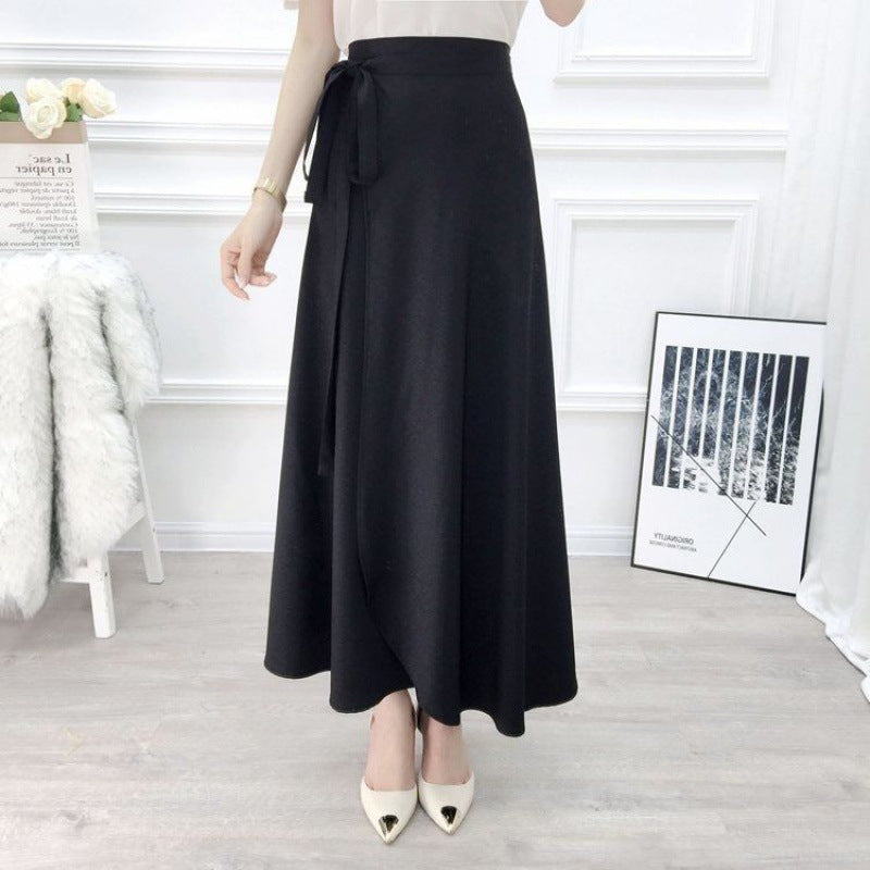 Sun-proof Skirt Chiffon Half-length High Waist A- Line With Lining