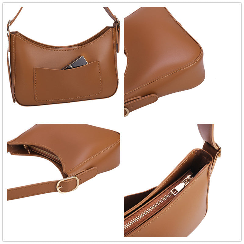 Retro Armpit New DIY One Shoulder Female PU Material Bag