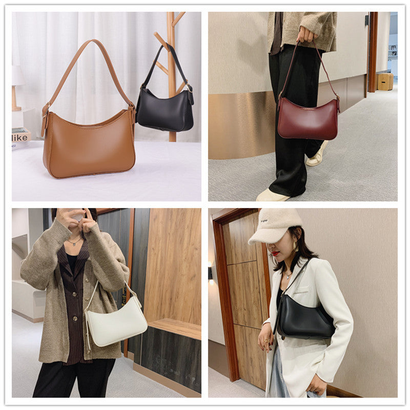 Retro Armpit New DIY One Shoulder Female PU Material Bag